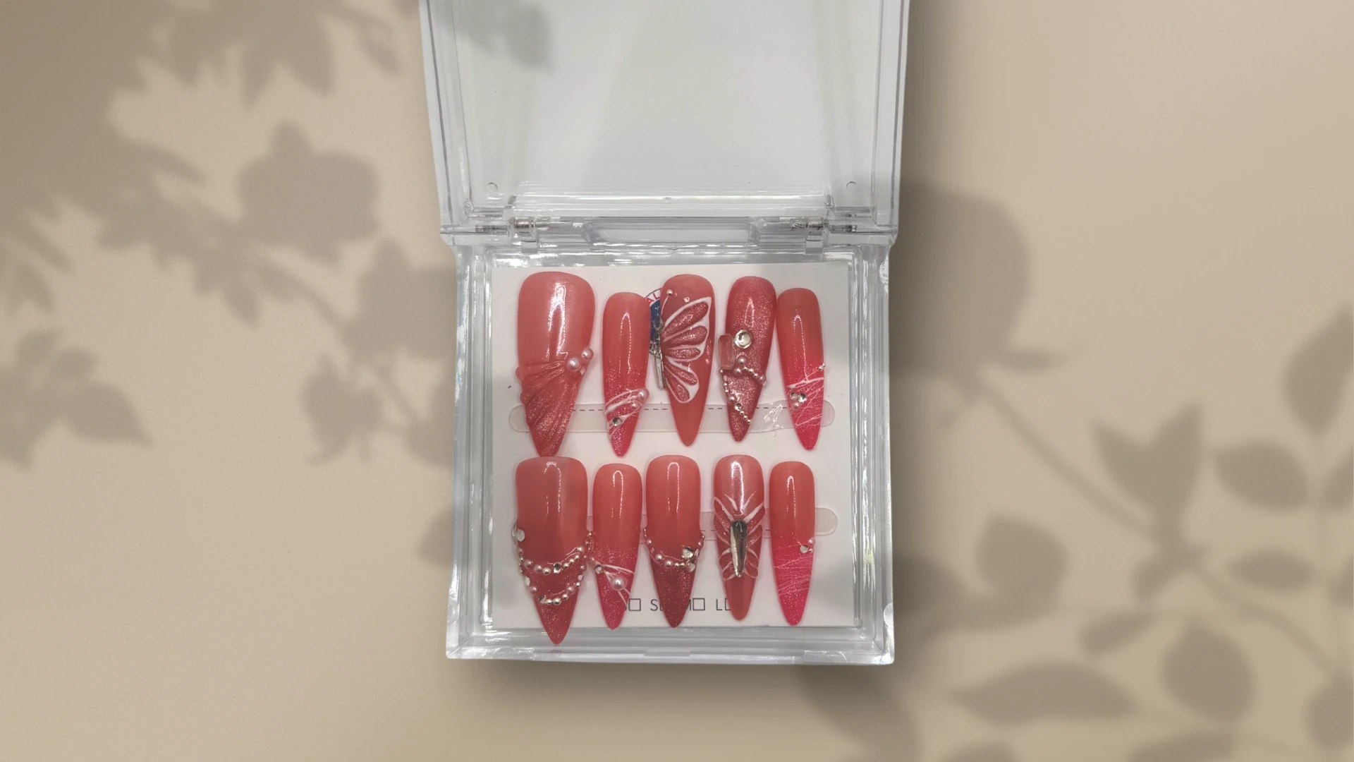 a nail box with design