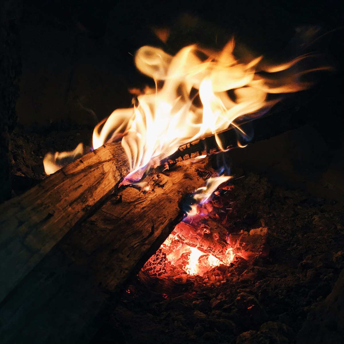 Cozy Cabin Fireside Reading (Personalized Mix #7) — photo of bonfire