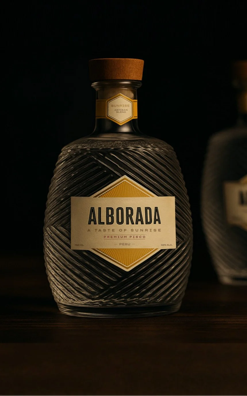 Botella de Pisco Alborada Sunrise