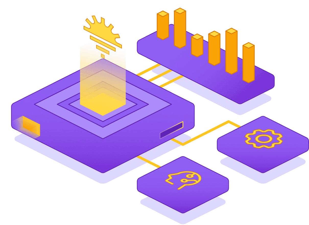 Illustration d’une solution d'intelligence artificielle pour l'optimisation des processus d'entreprise mise en place par ZénithIA