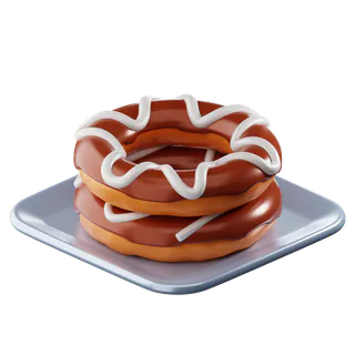 Free 3D donut icon