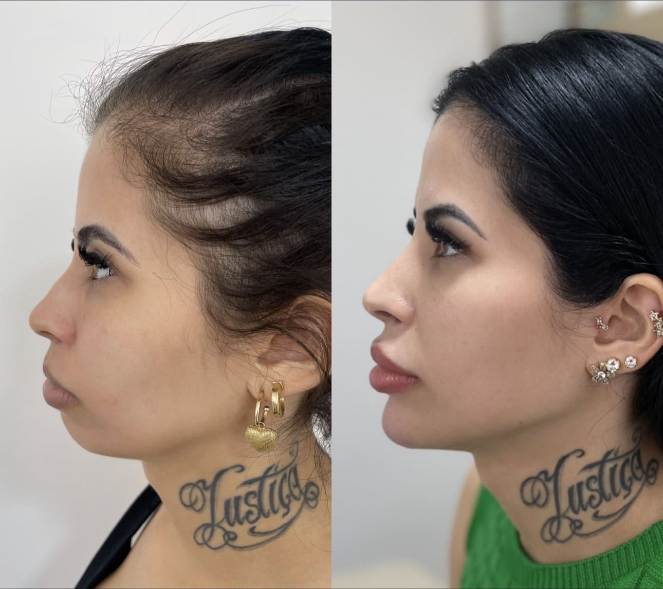 Rear view of black car