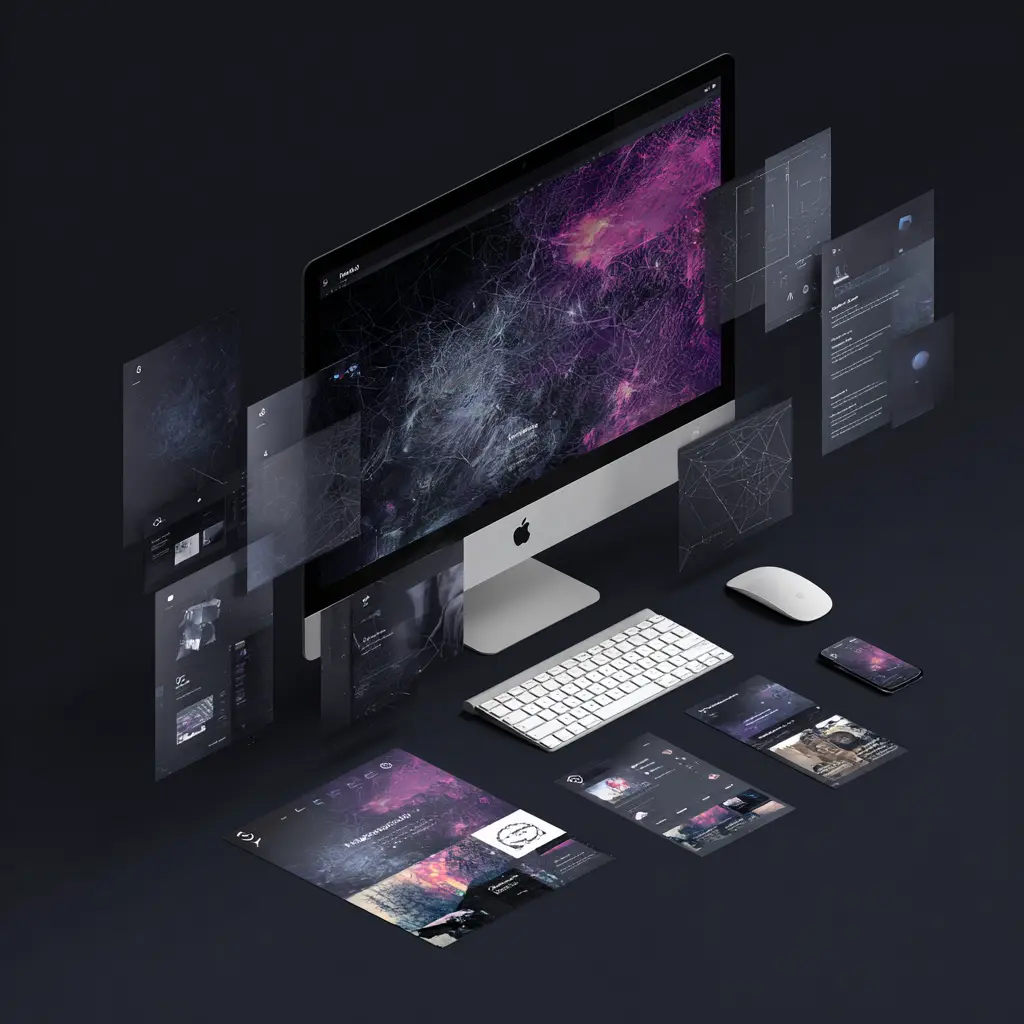 Premium UX/UI design showcase — modern SaaS, AI, and tech interfaces by Luna UI Design Studio