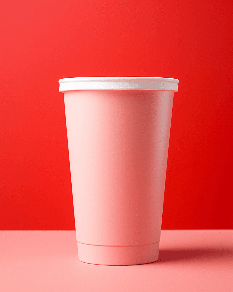 Limeprint cold beverage cup