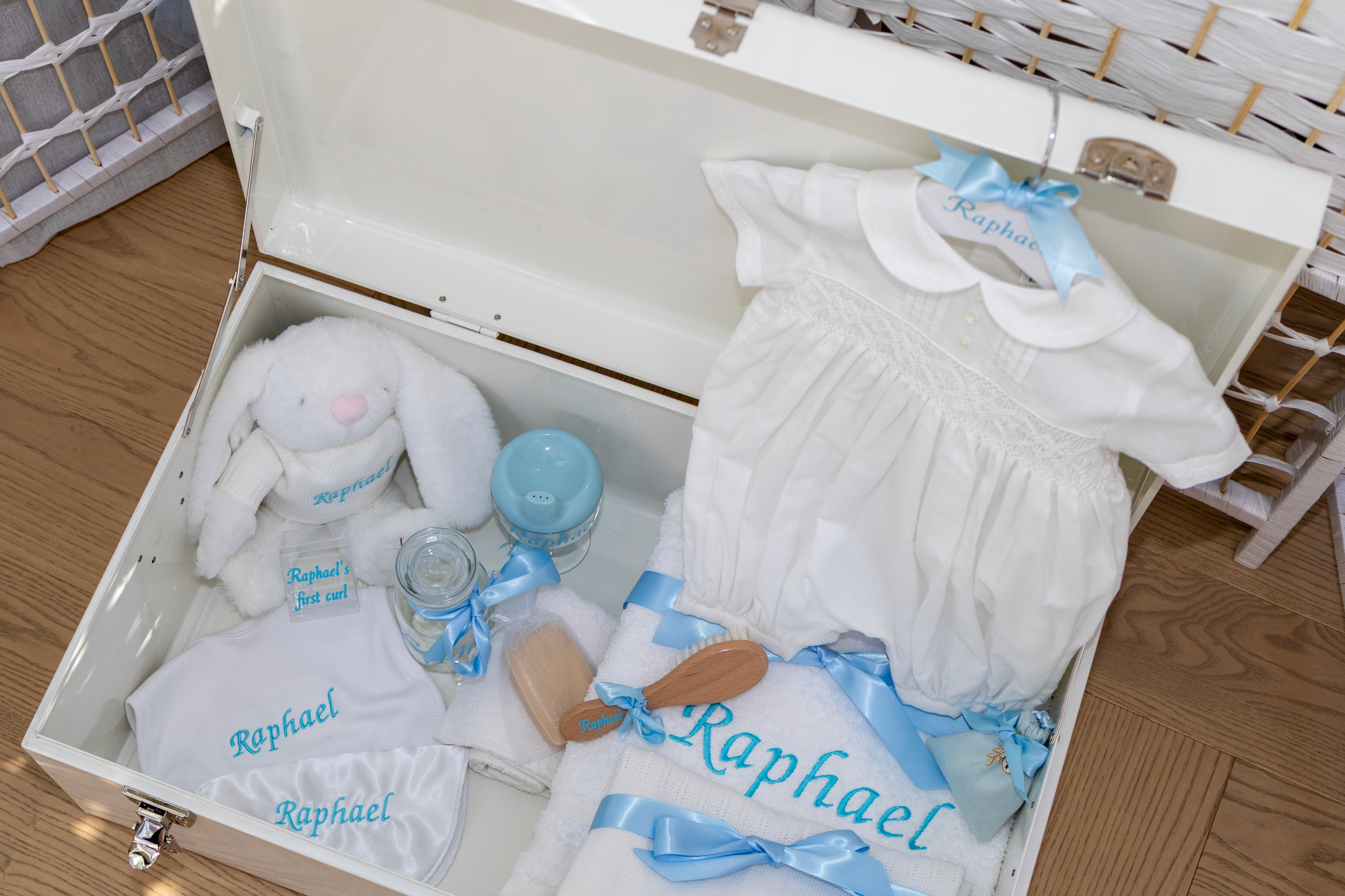 Christening new born in church. Newborn baby feet