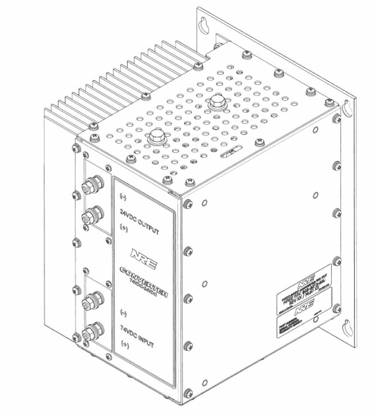 Wireframe image of 30 amp DC Converter