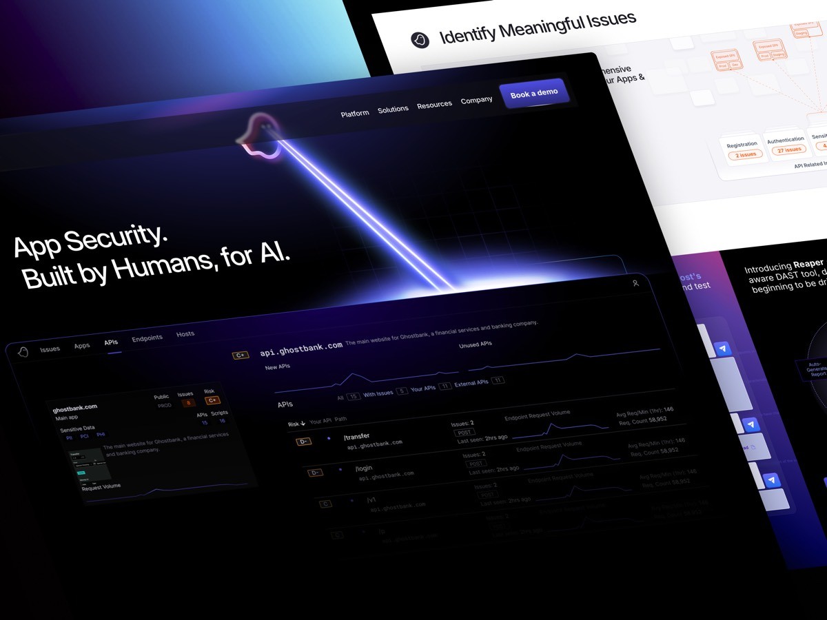 Ghost Security website by AGR Studio