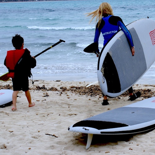 BonaOna Mallorca, Ca'n Pastilla Beach 的 SUP (立式槳漂流) 課程