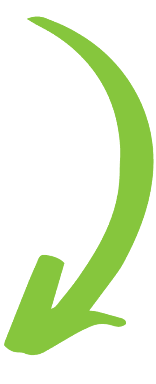 Grüner Pfeil, der auf den nächsten Schritt im Beratungsprozess hinweist – intuitive Navigation für Photovoltaik-Kunden.