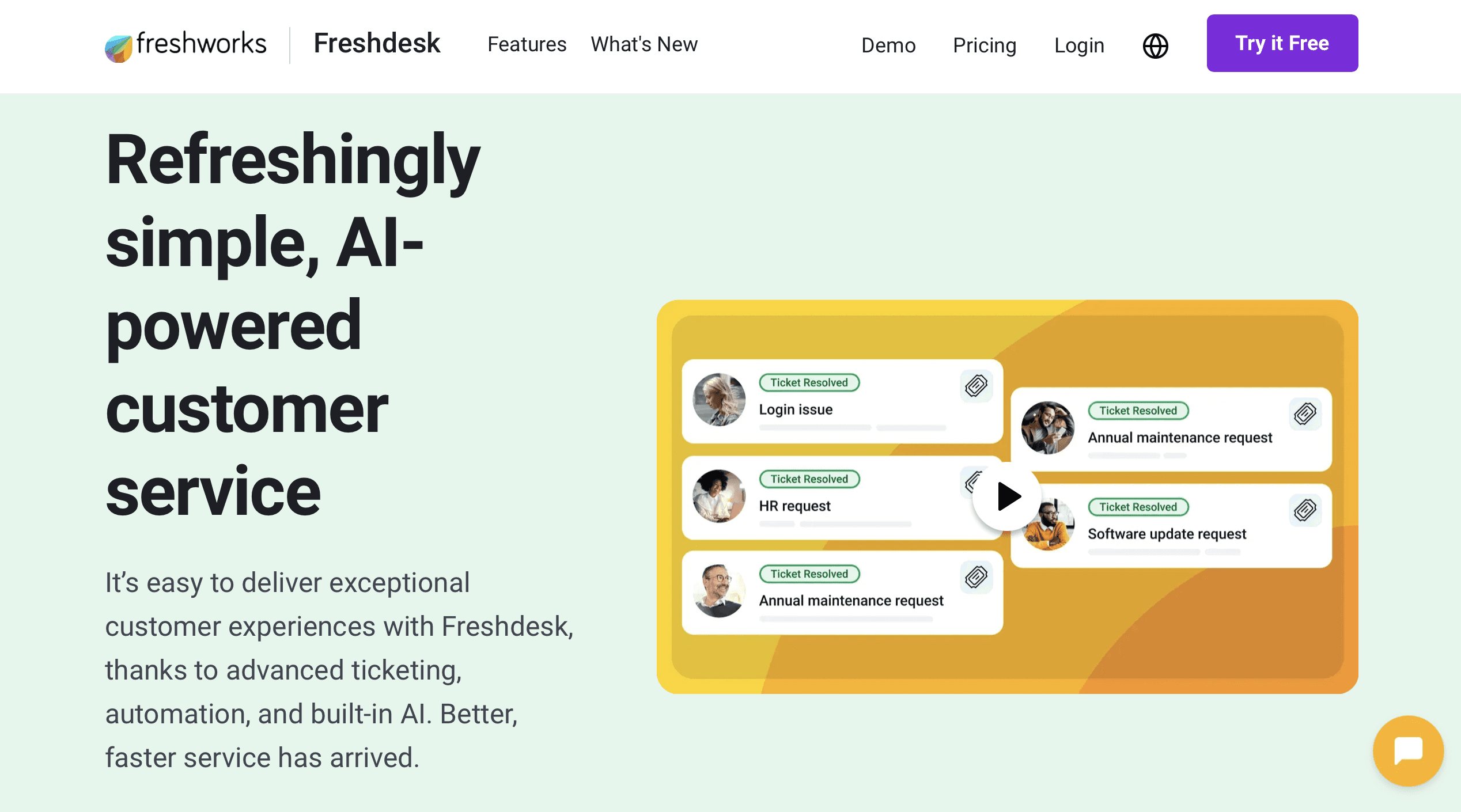 Freshdesk platform