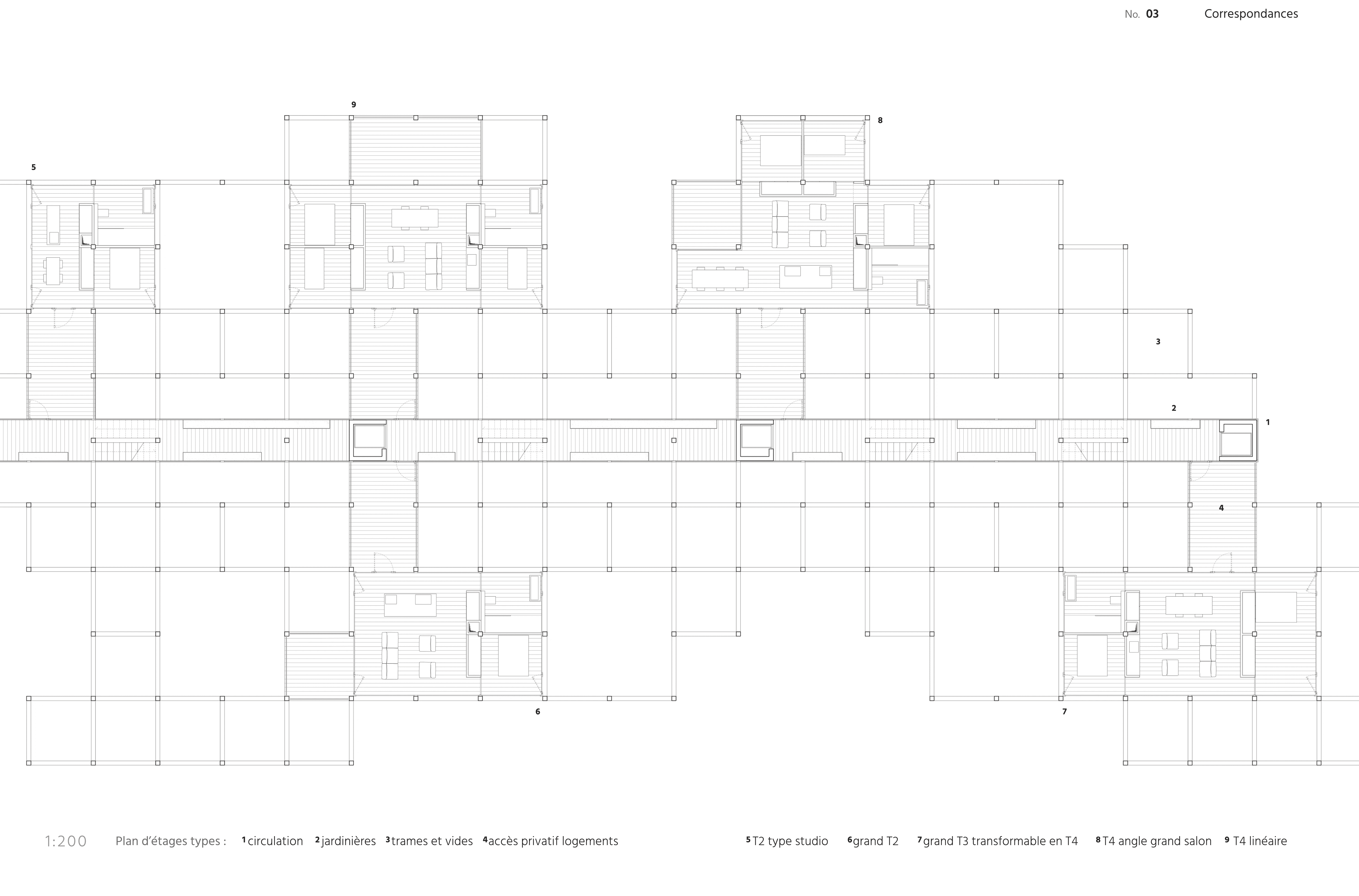 Logement collectif Le Havre plan