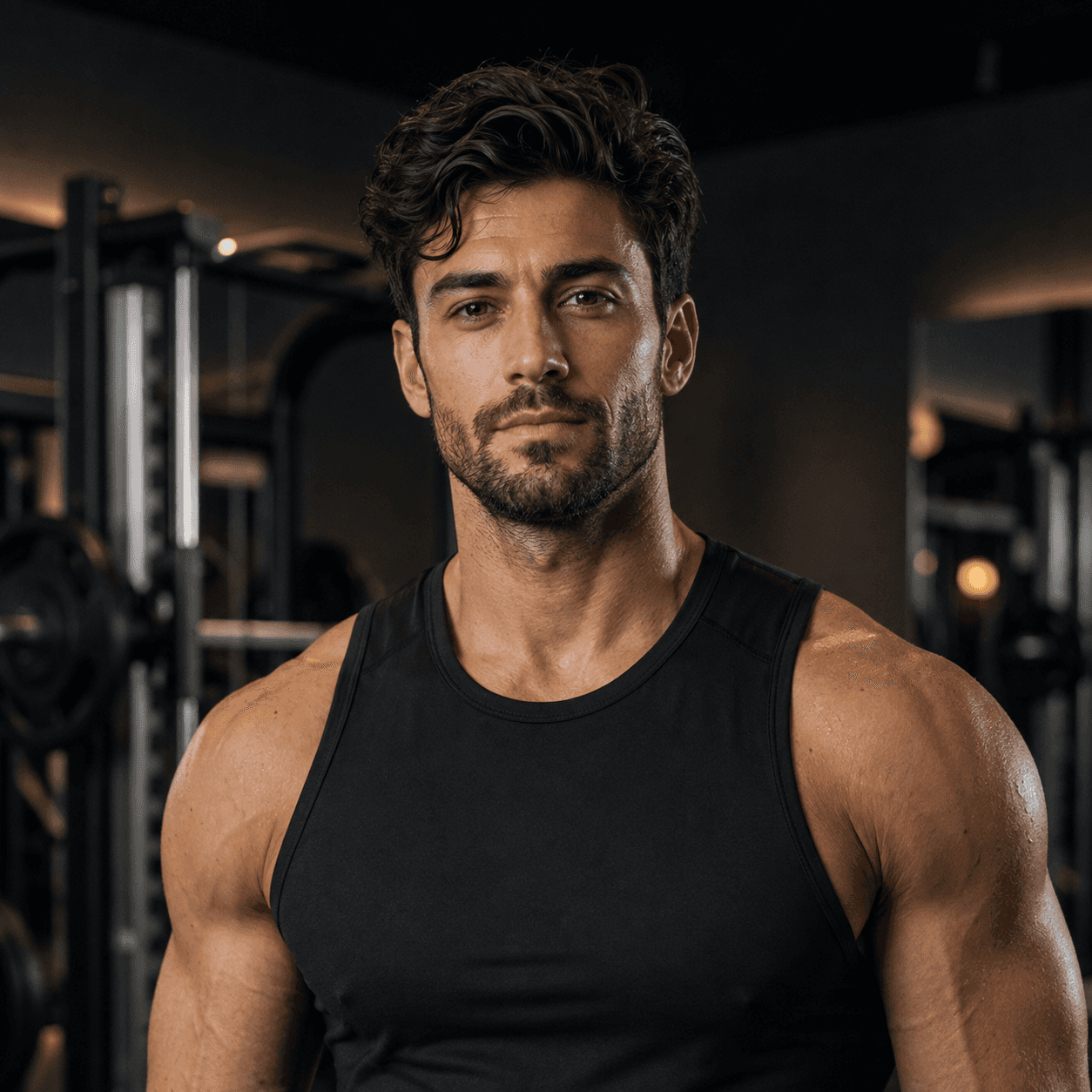 Headshot of a fit man in a black tank top inside a workout facility, accompanying Mason Williams' testimonial.