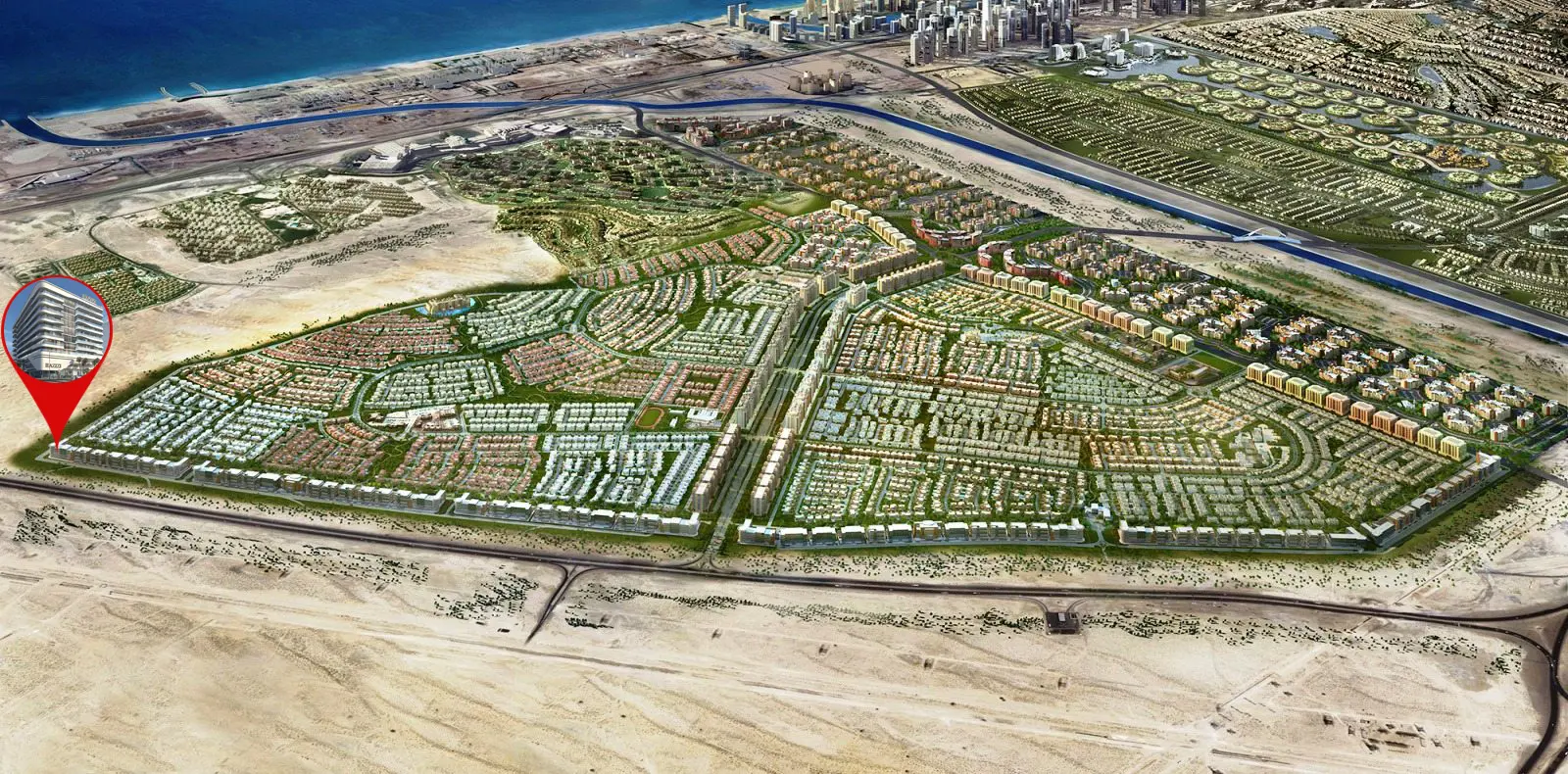 azizi raffi location jebel ali village