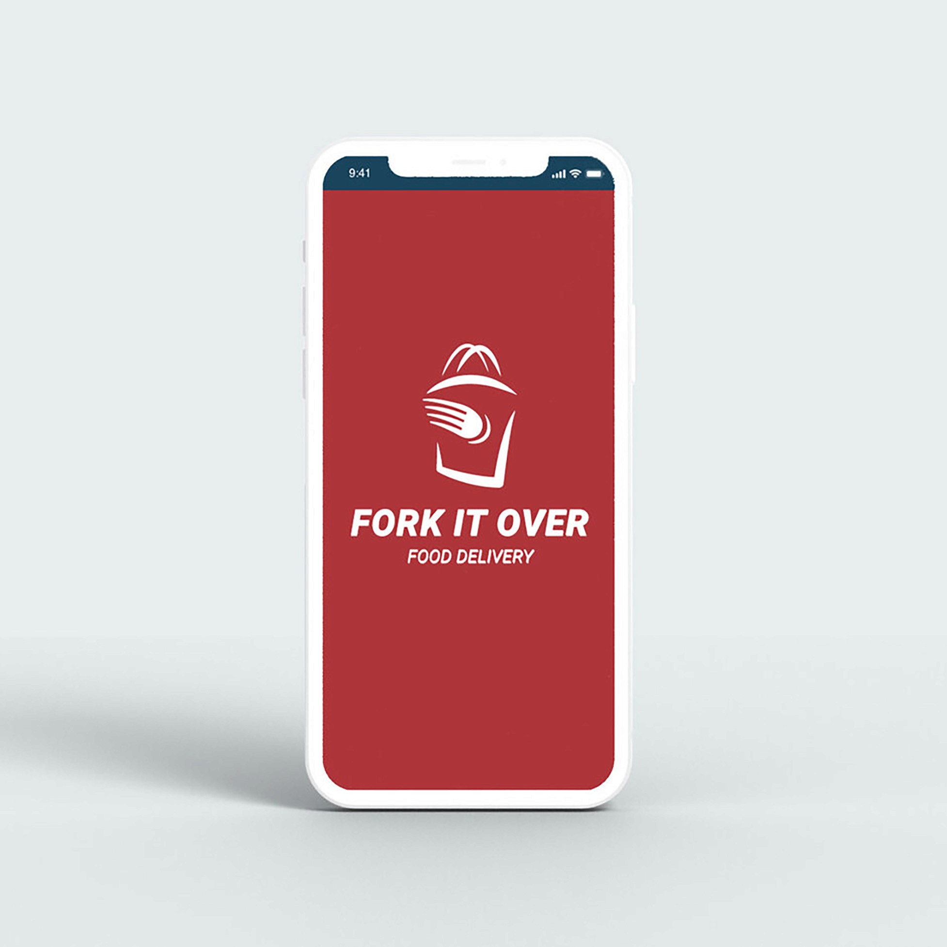 Fork it over Food Delivery app mockup