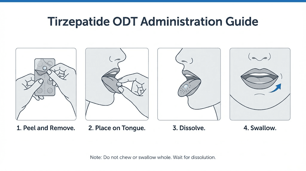 How to correctly use tirzepatide ODT orally disintegrating tablet