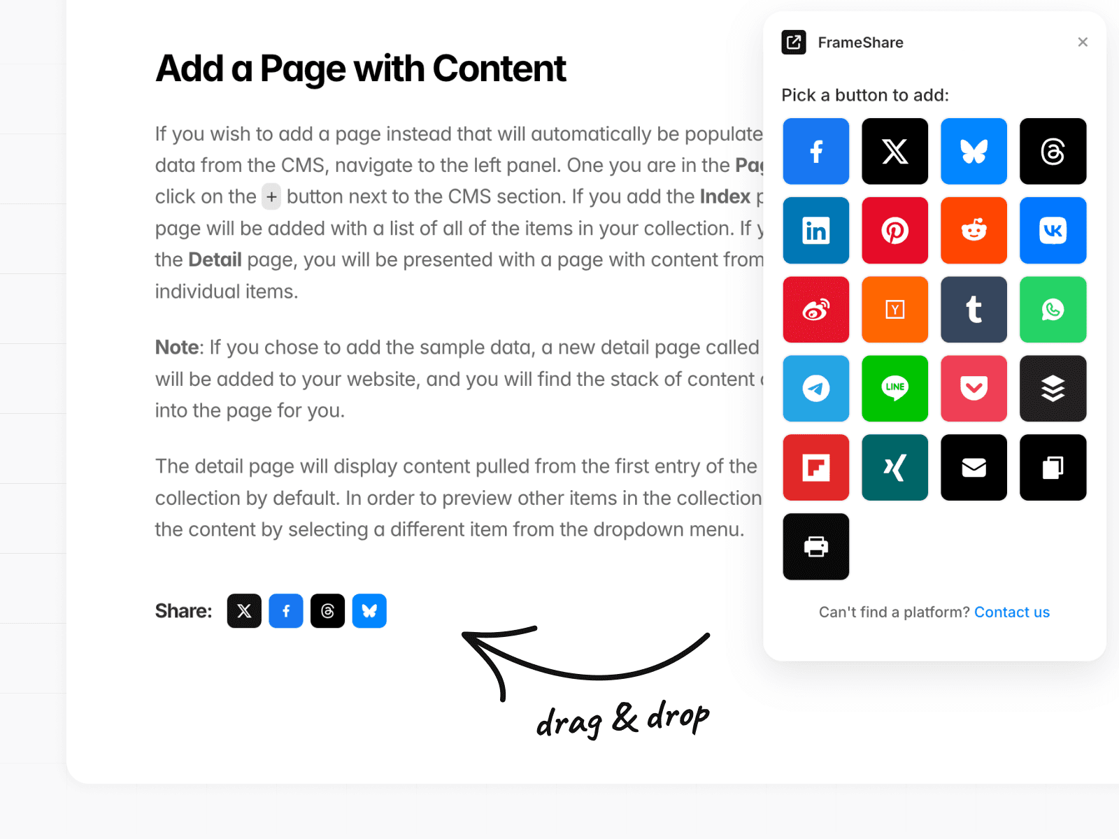 Zoom in on FrameShare Framer plugin