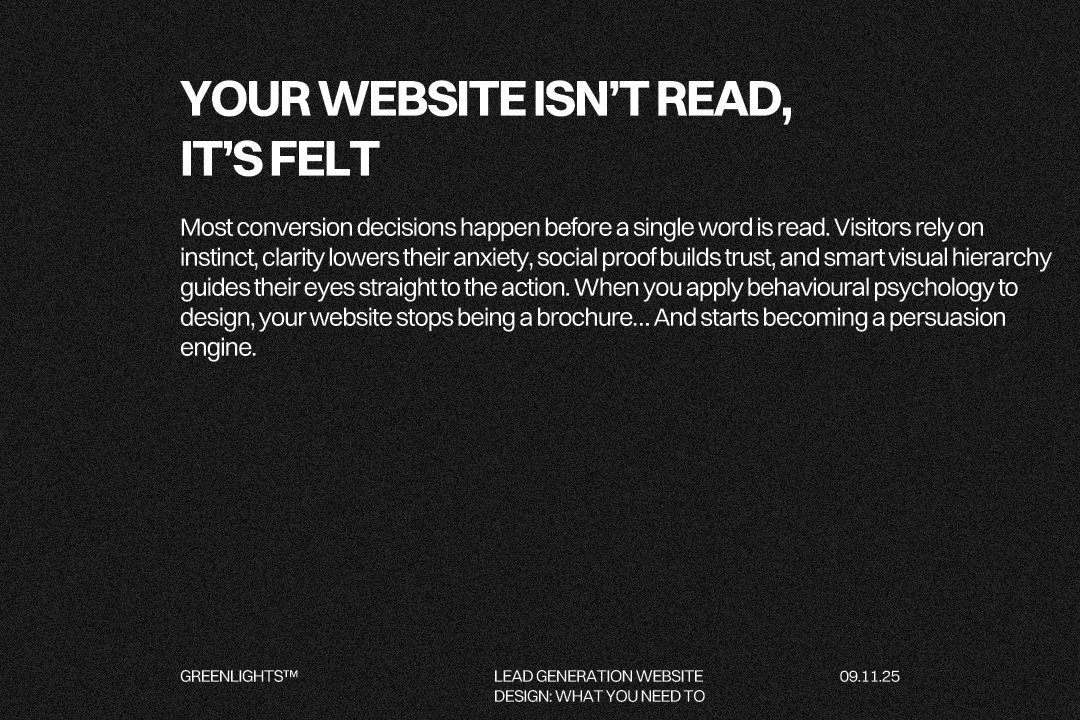 Psychology principles behind conversion-focused web design, highlighting clarity, social proof, visual hierarchy, consistency, and page speed as key drivers of high-converting websites.