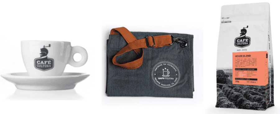 Produtos customizados cafeteria