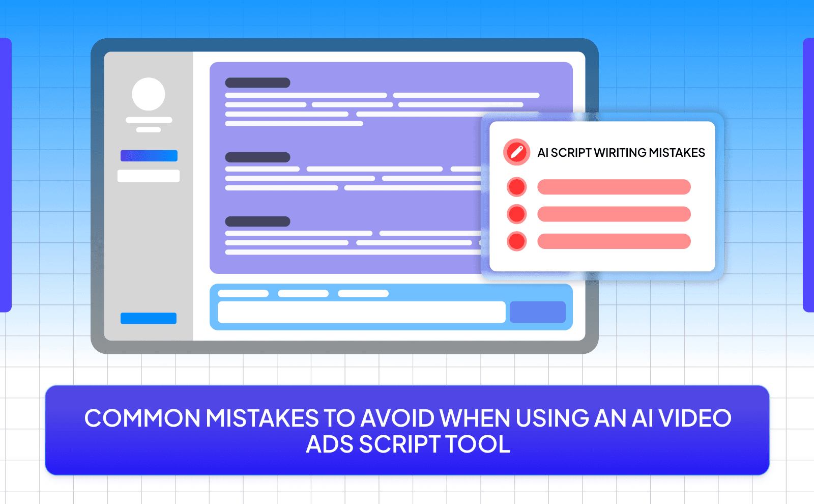Common mistakes to avoid when using an AI video ads script tool