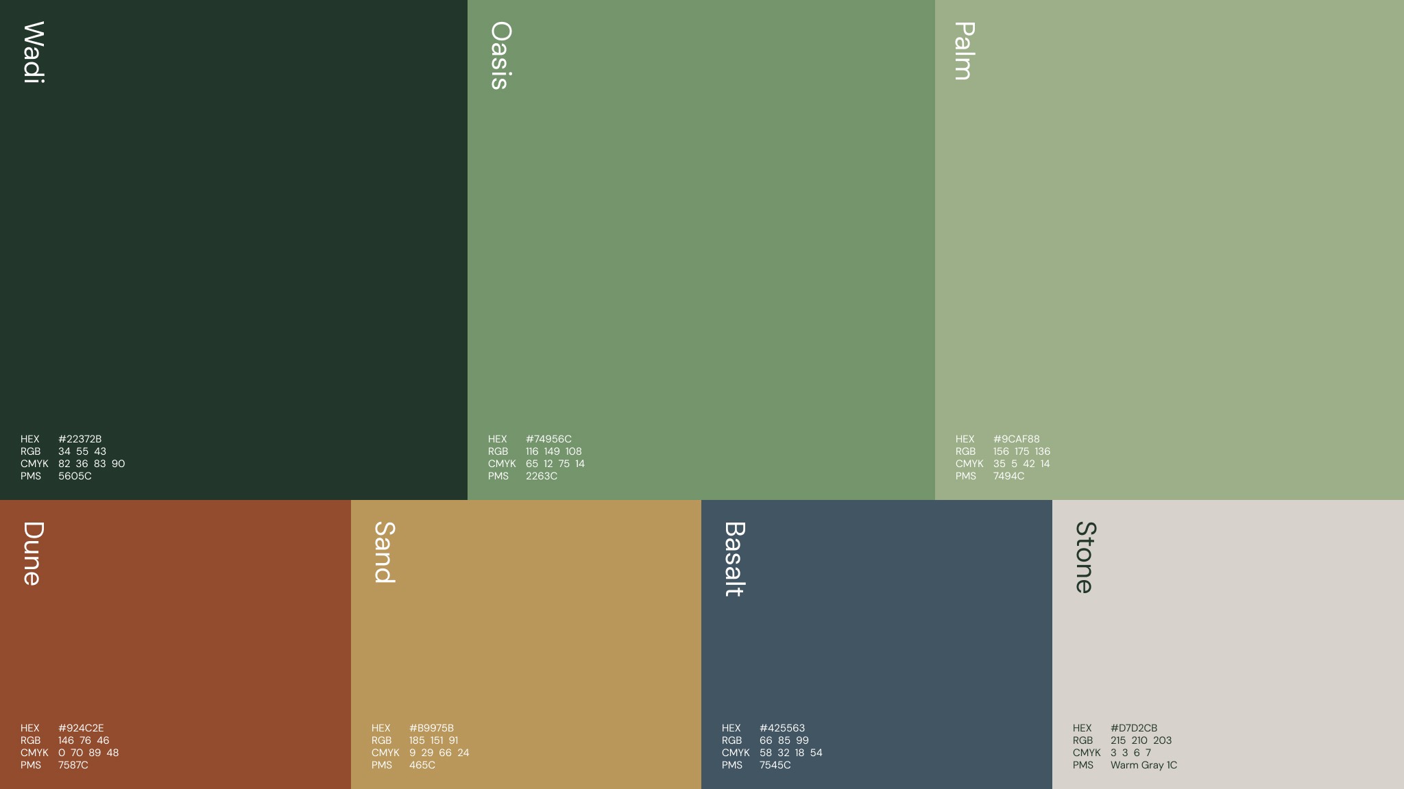 Meqnas PIF Branding Colour Palette