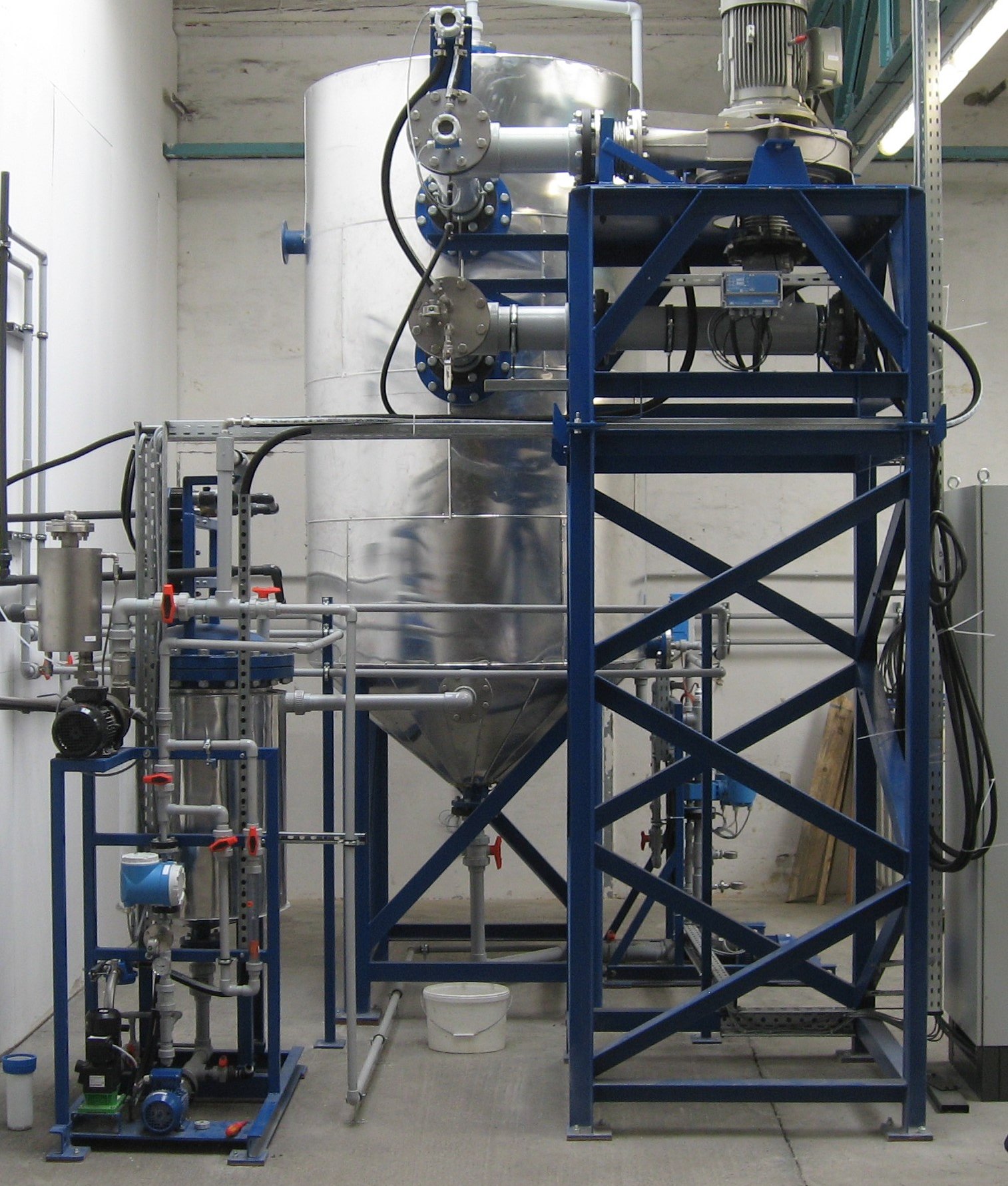 reNEW MVR mechanical vapour recompression pilot plant for wastewater concentration