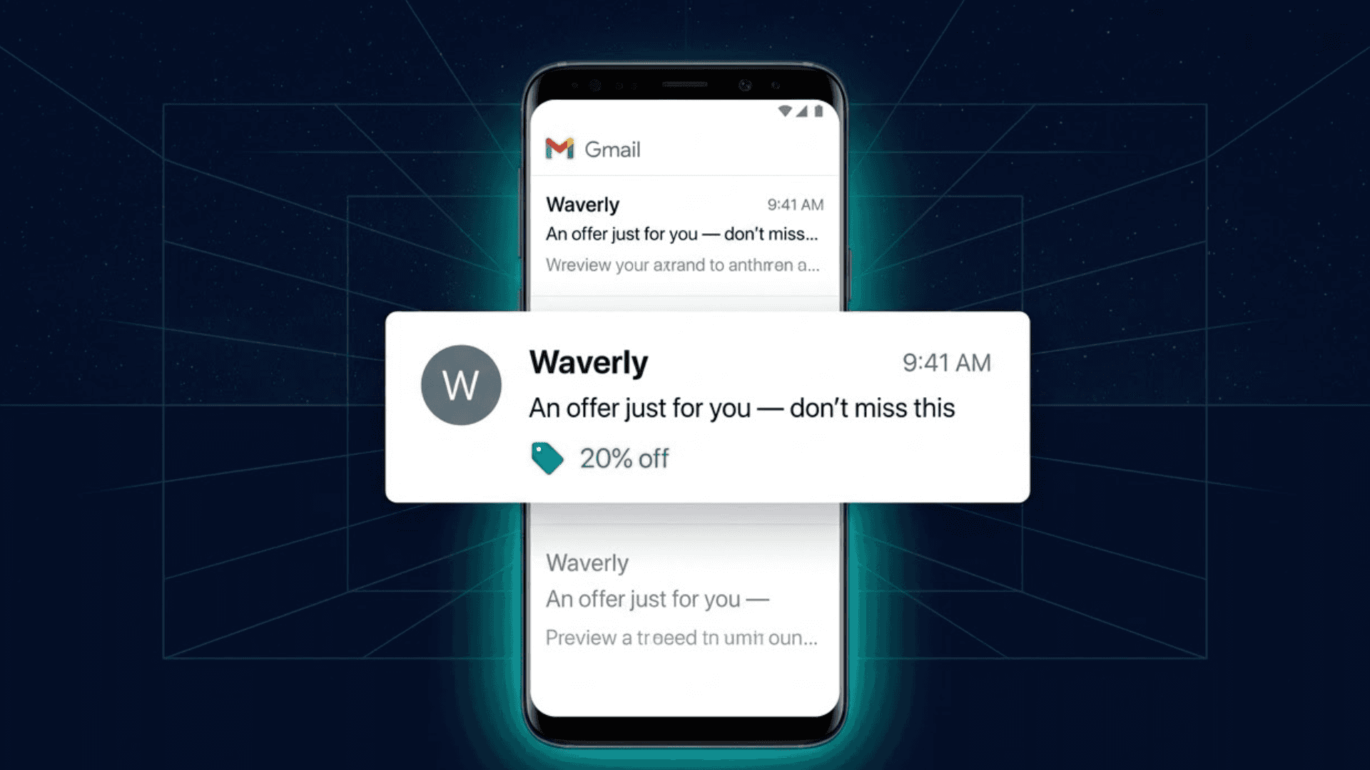 gmail deal badge example