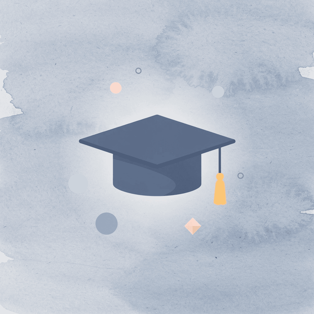 Graduation cap icon representing educational excellence