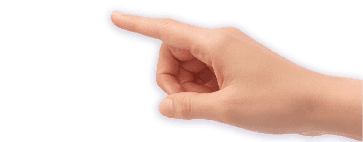 A hand holding a black pen, poised to write or draw on a surface.