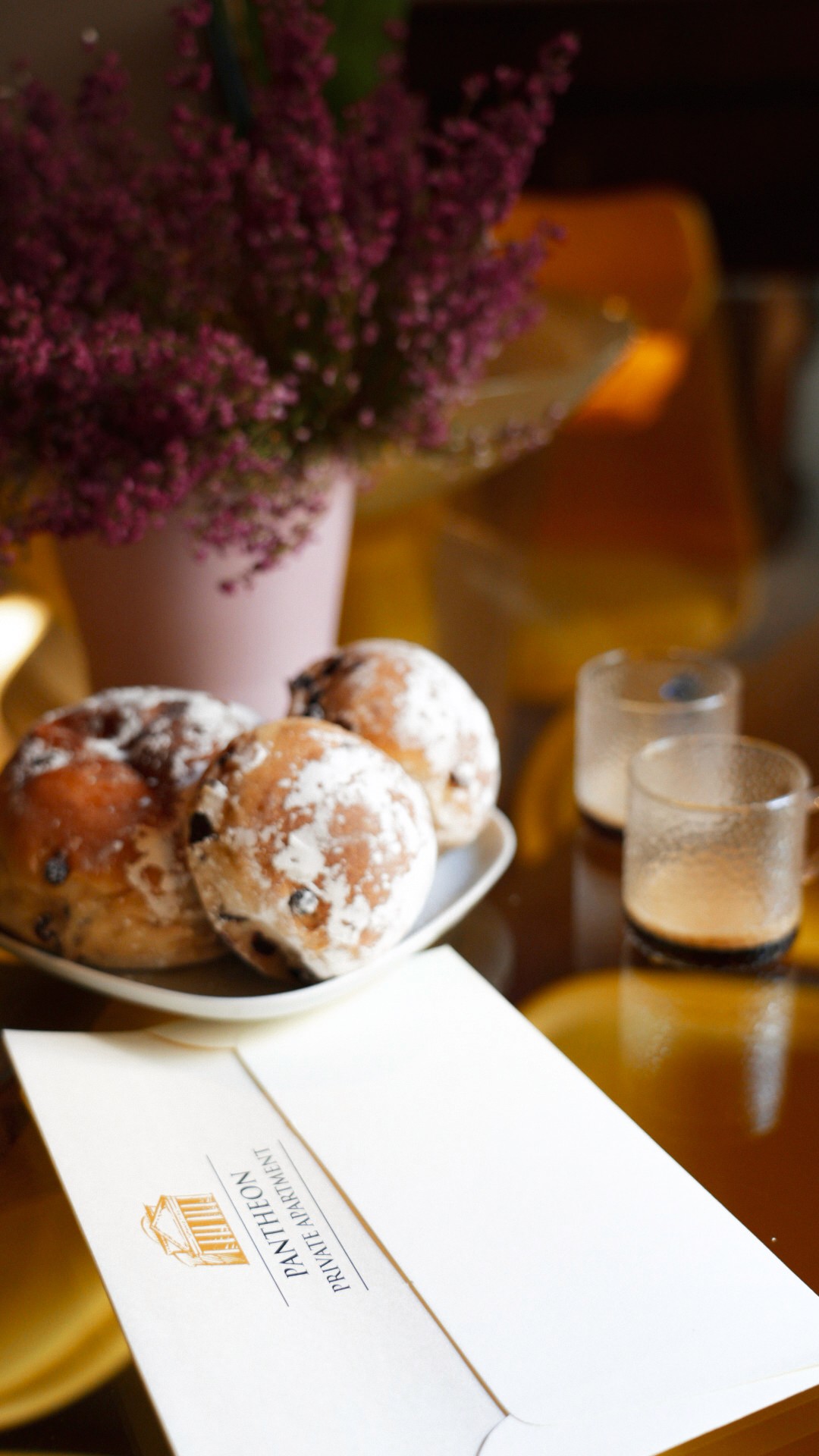 Modern kitchen island with bar chairs