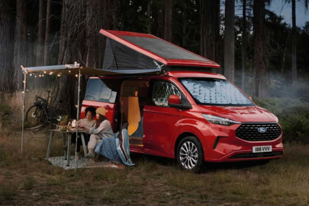 Ford Transit Custom with Awning Rail for Camping