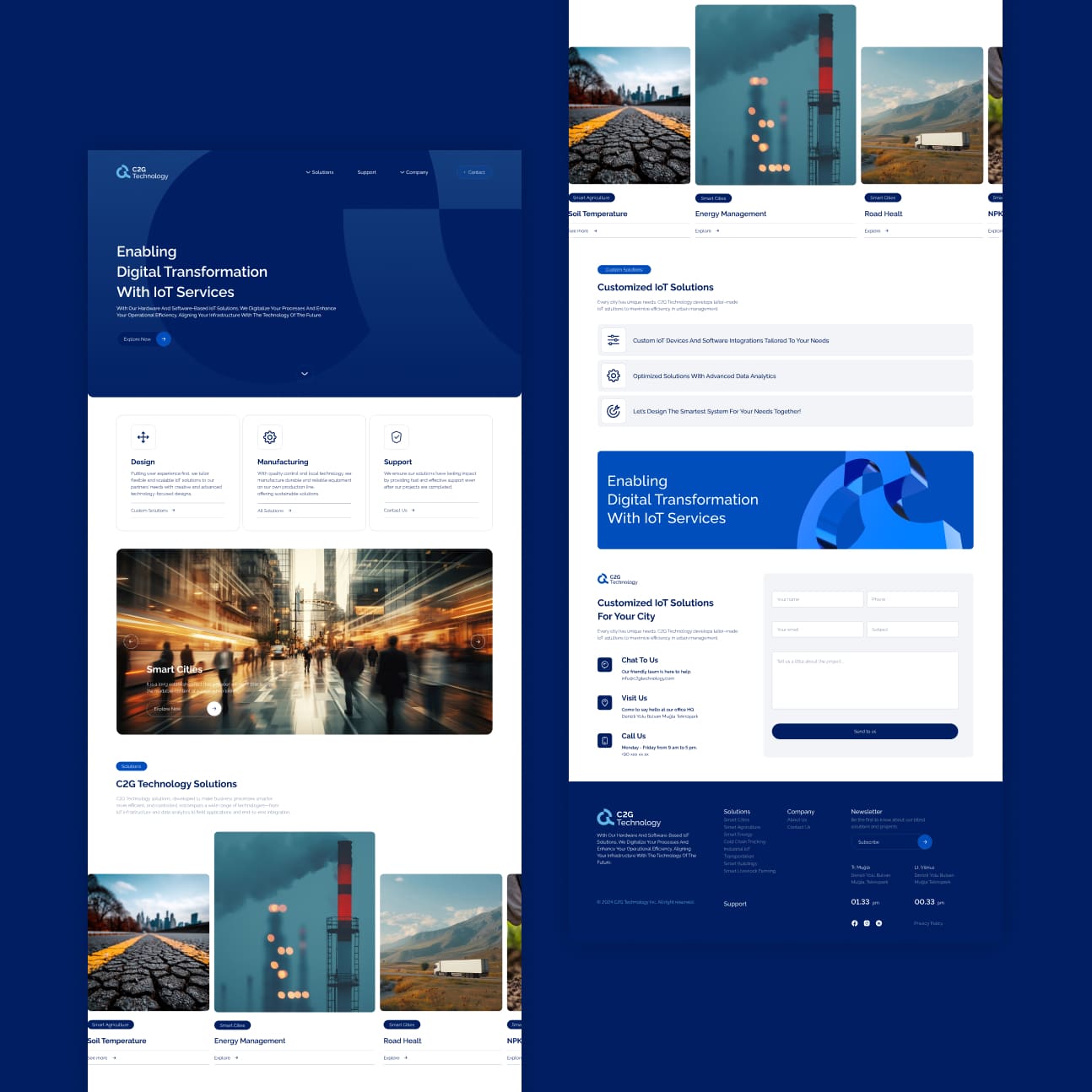 C2G Technology Website User Interface & User Experience Design by The Ocean Design