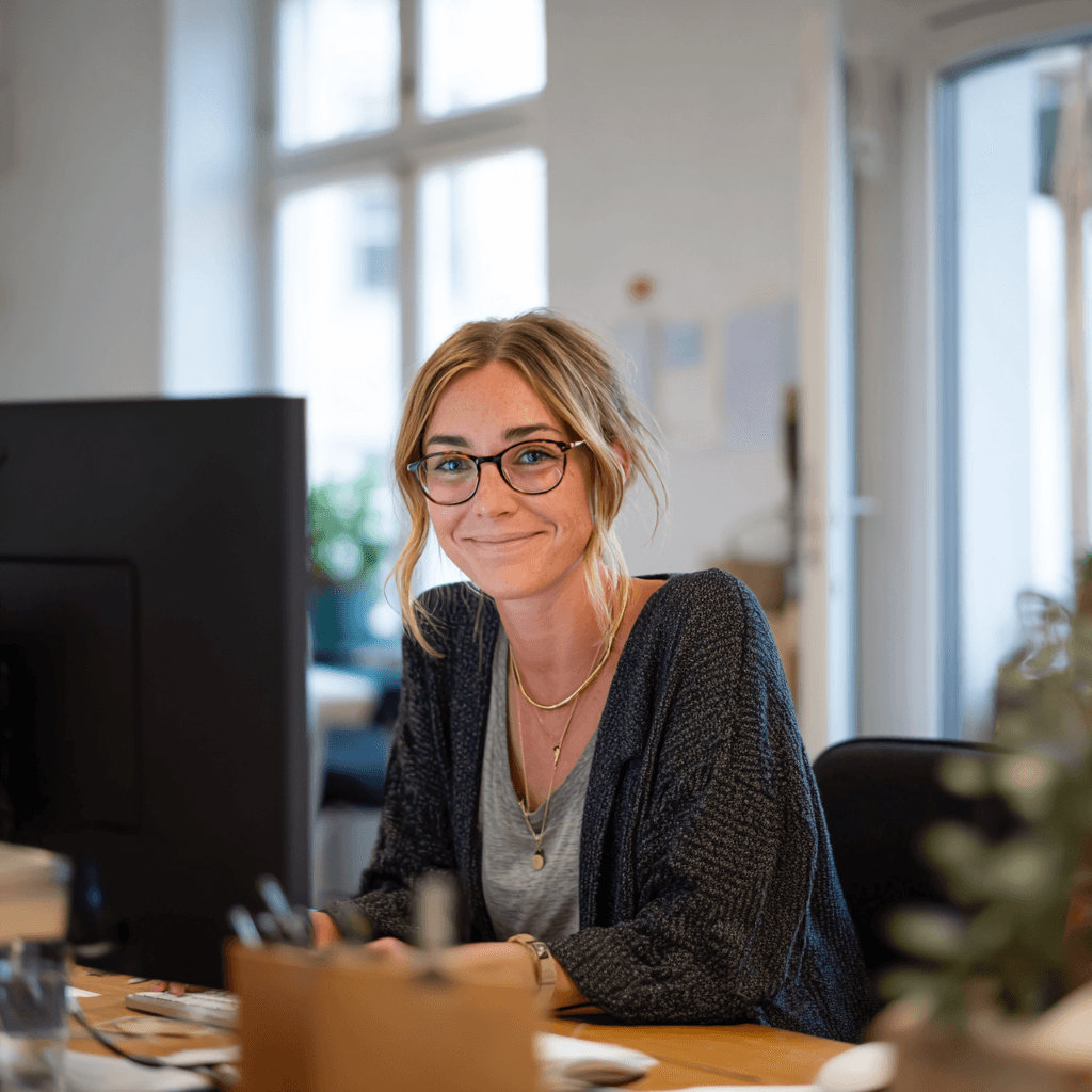 Unsere Kundenbetreuuerin bei unserem Team Spaziergang im Hunsrück