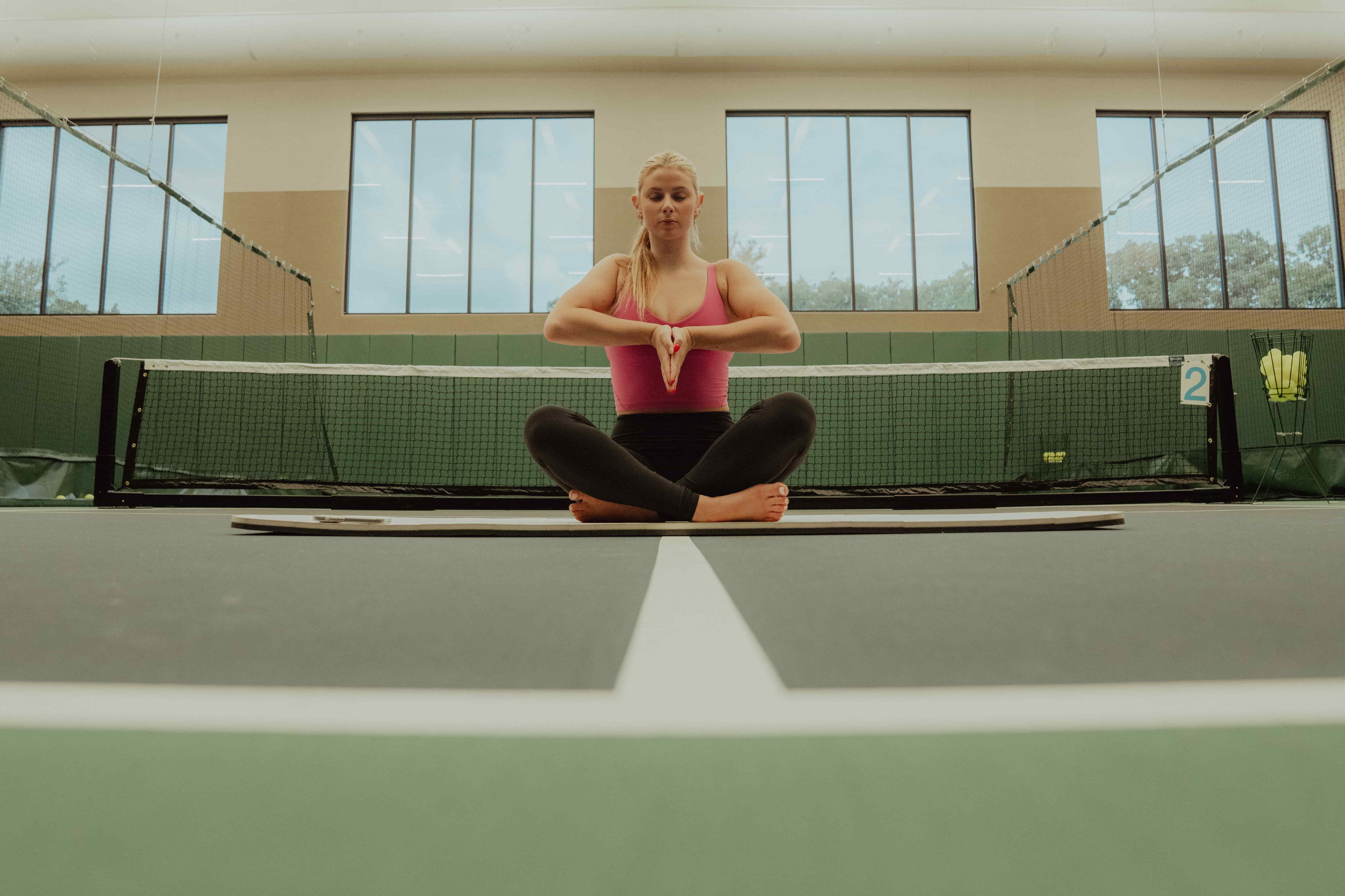 Woman Doing Yoga - Knee Mobility Exercises