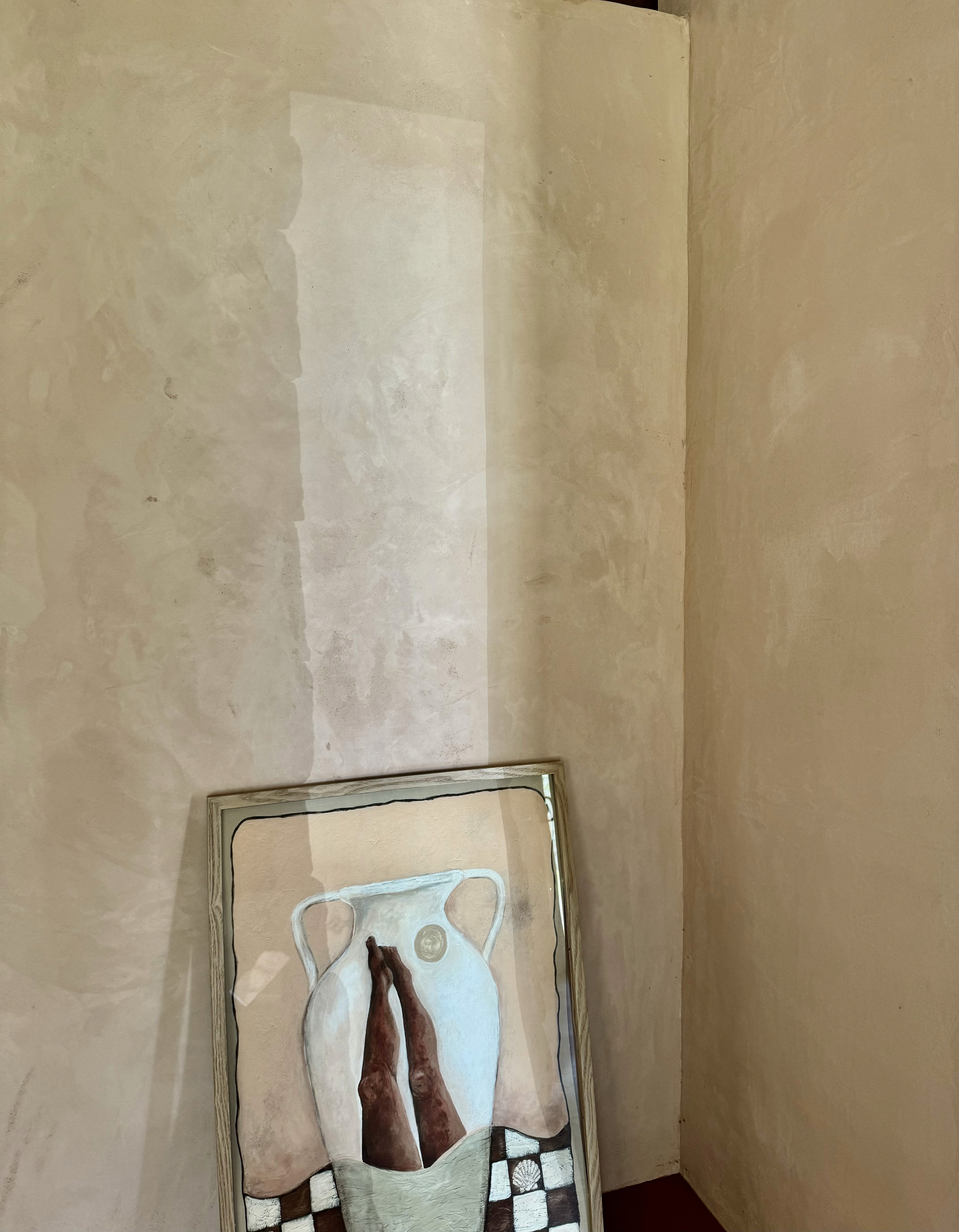 lime render internal feature wall