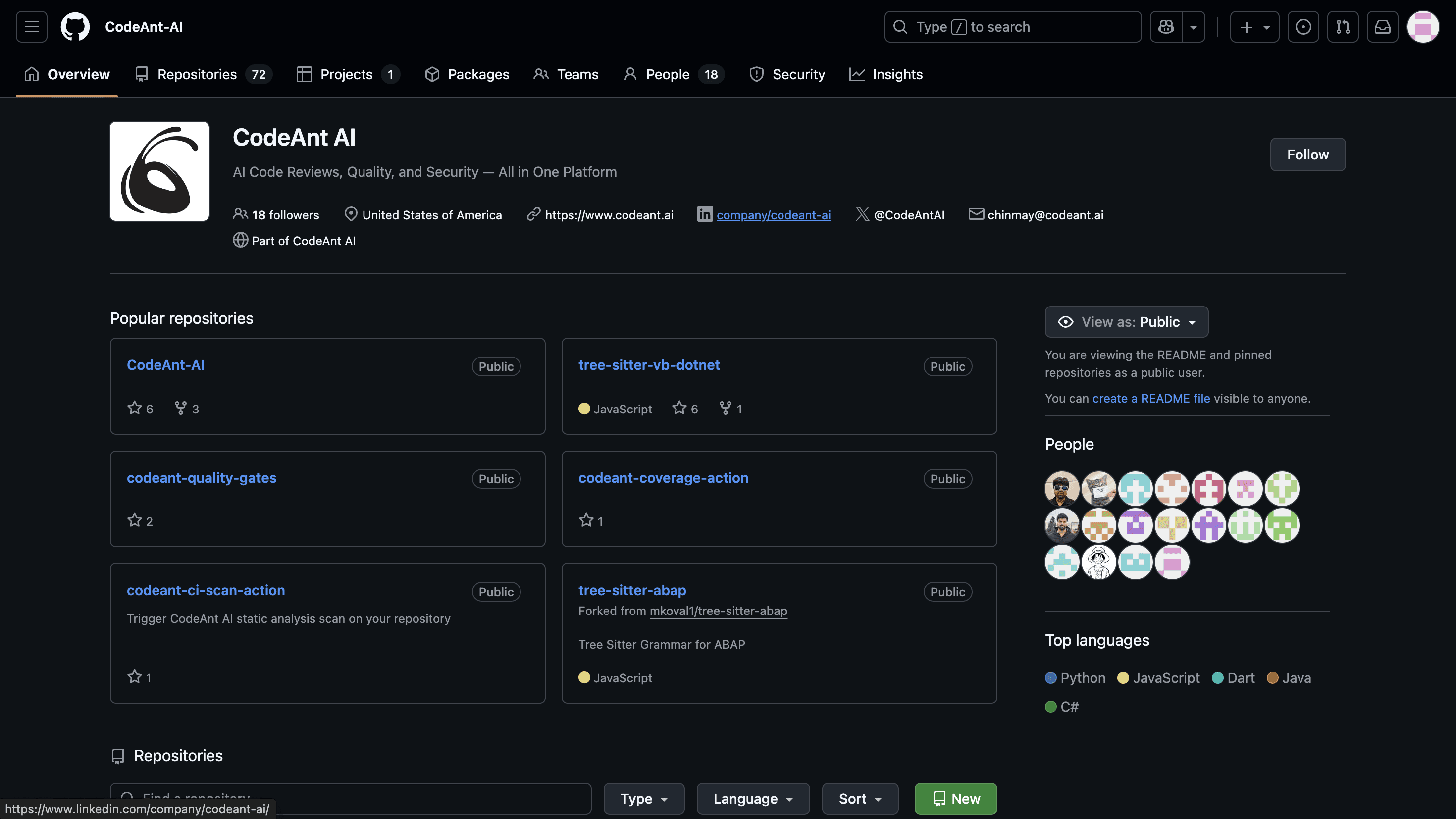 Codeant.ai is a powerful option that provides detailed summaries and integrates across the development lifecycle.