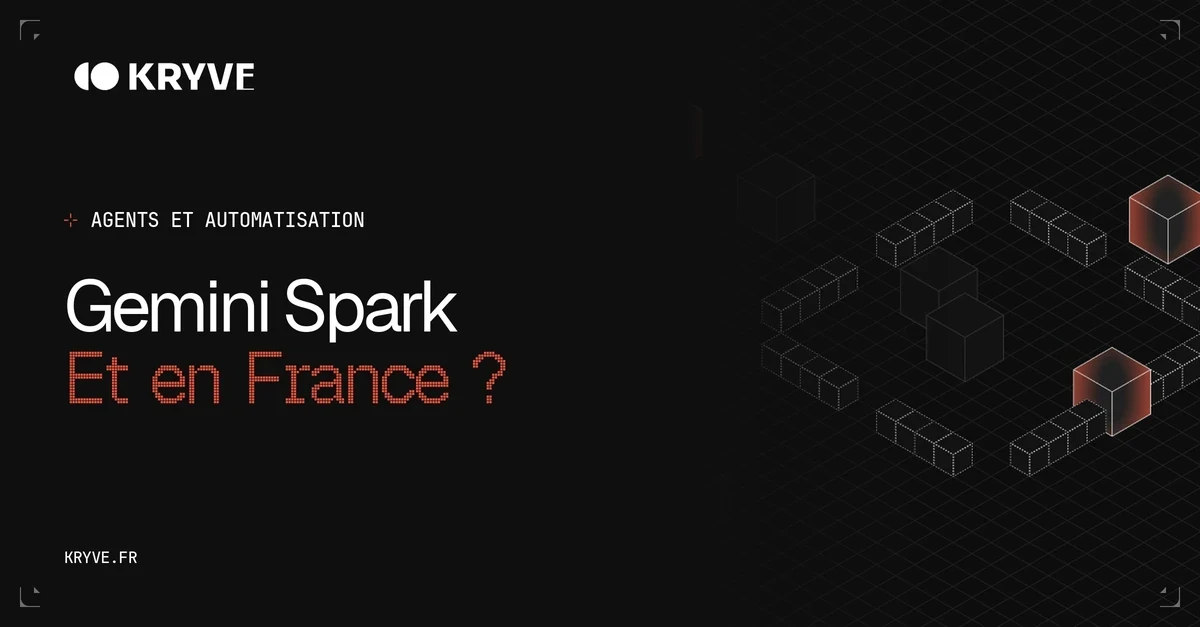 Gemini Spark et Gemini agent : couverture Kryve graphite et corail, catégorie Agents et automatisation