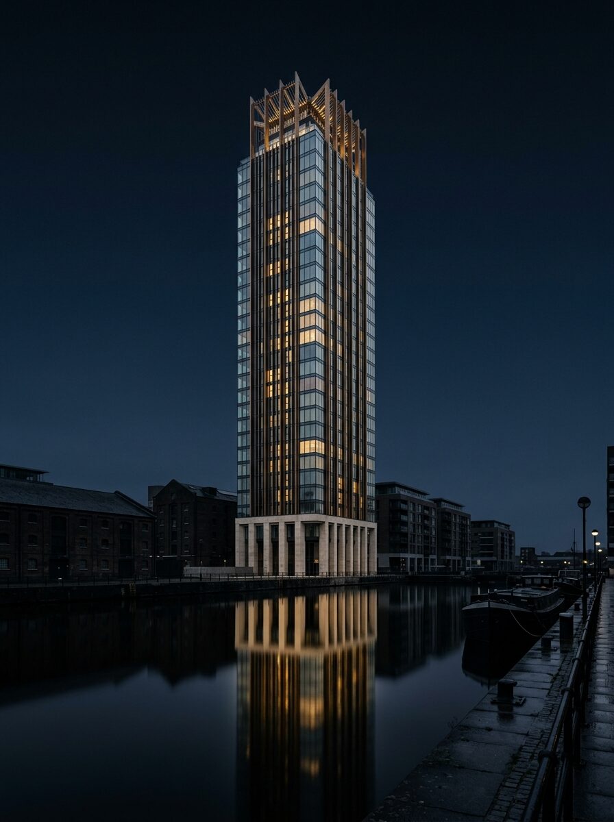 The tower from the west quay