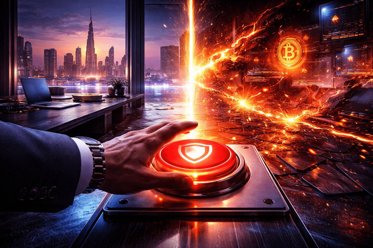 panic button press crypto