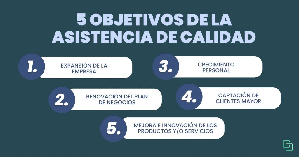 5 objetivos de la asistencia de calidad