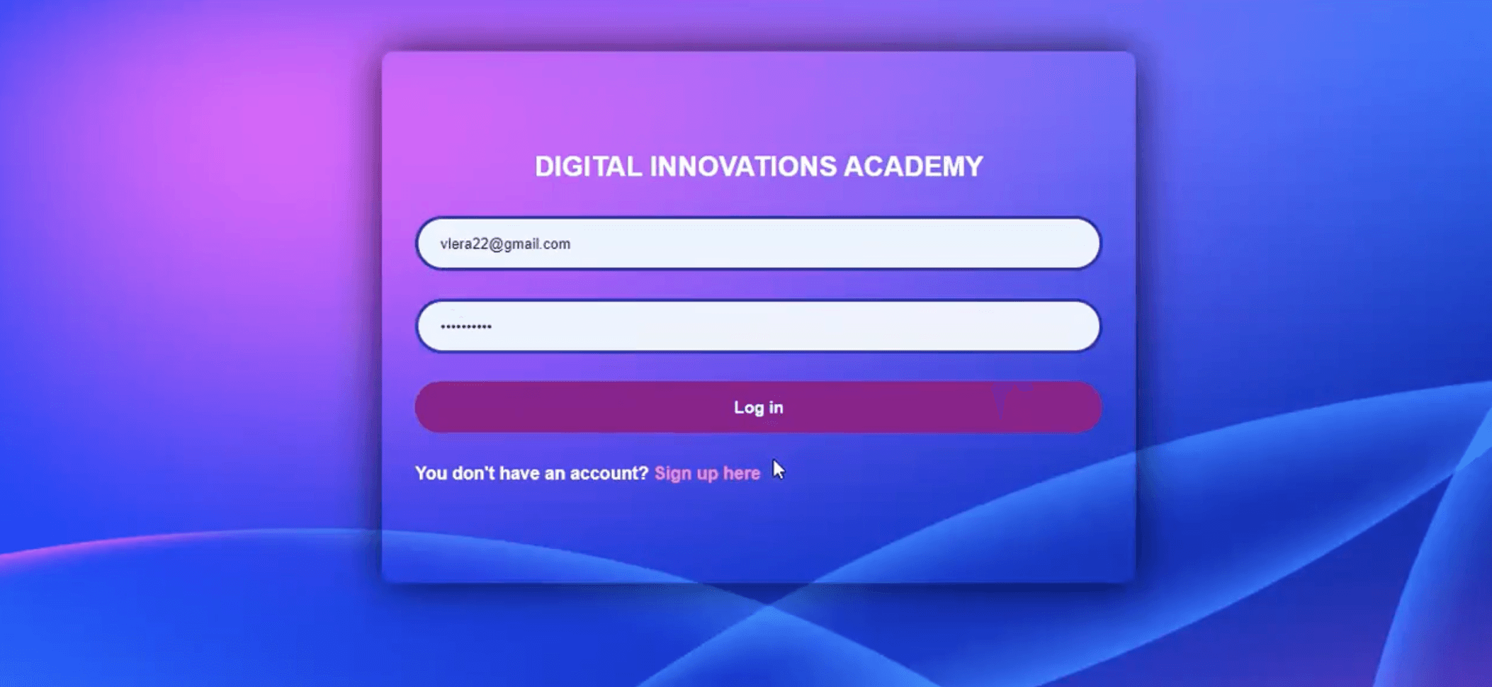 Digital Innovations Academy management platform