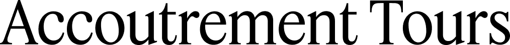 Accoutrement Tours logo featuring stylized text.