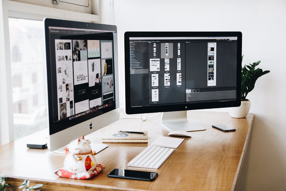 AI website builder vs design agency example
