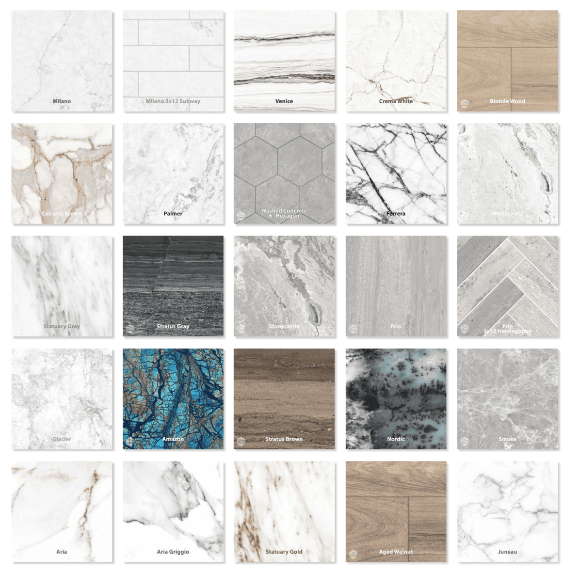 Tyvarian wall surround color selection