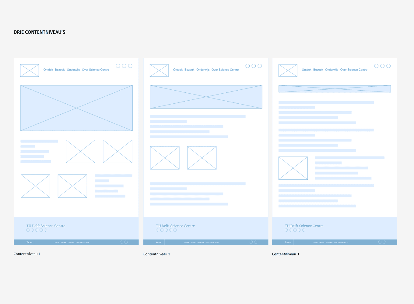UX & UI Design / Informatiestructuur voor TU Delft Science Centre door Freelance UX-UI Designer Michiel Nagtegaal / Mr. Upside uit Voorburg