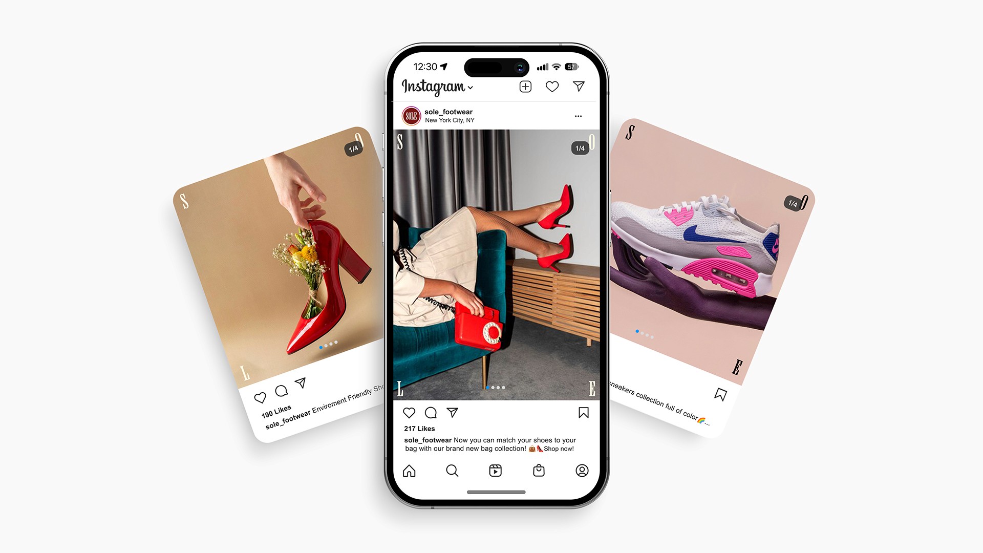 Instagram Posts for Shoe Company