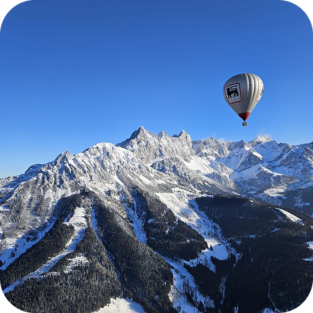 foto della città dalla mongolfiera