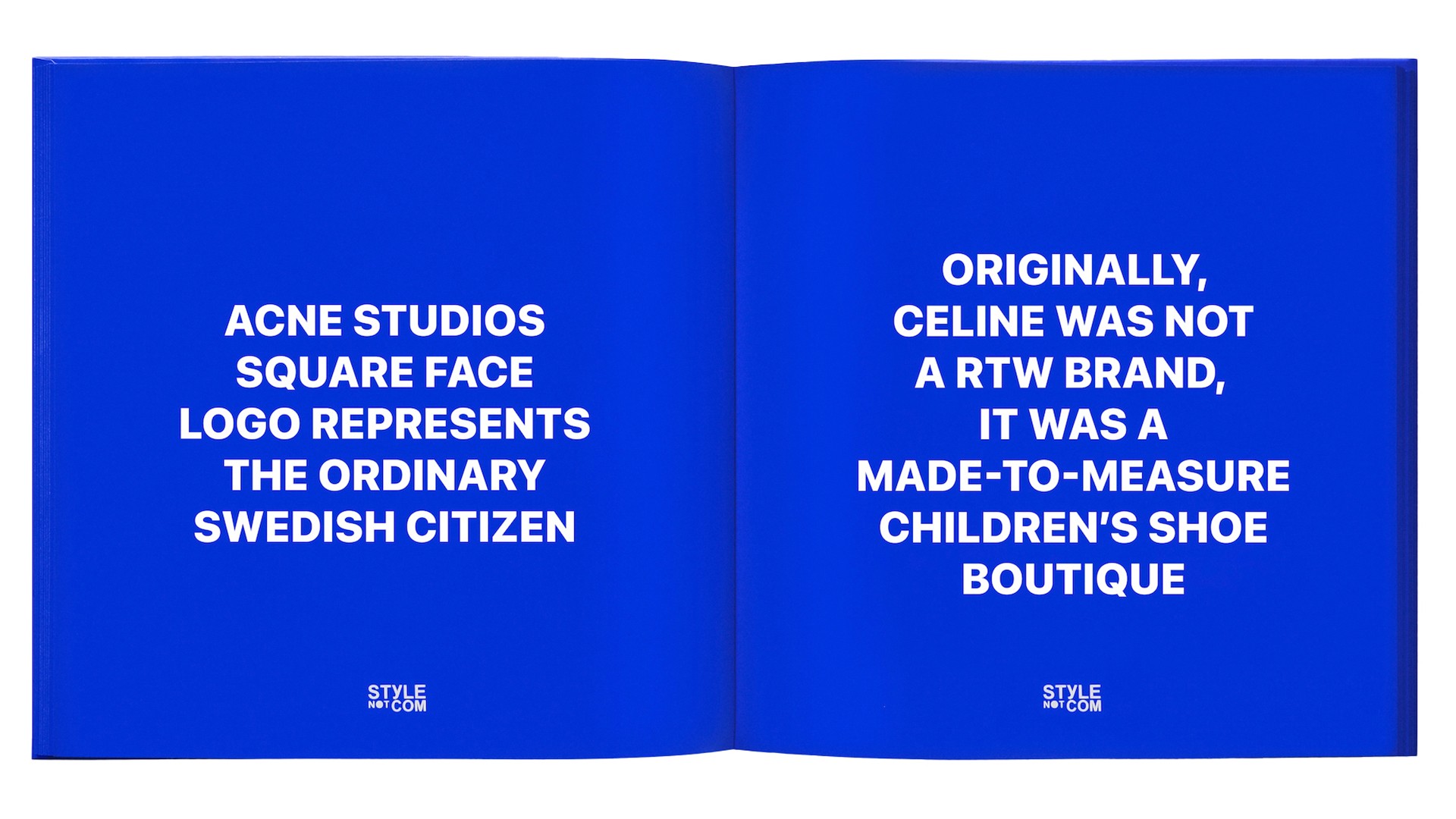 STYLE NOT COM Book Fashion in 2022