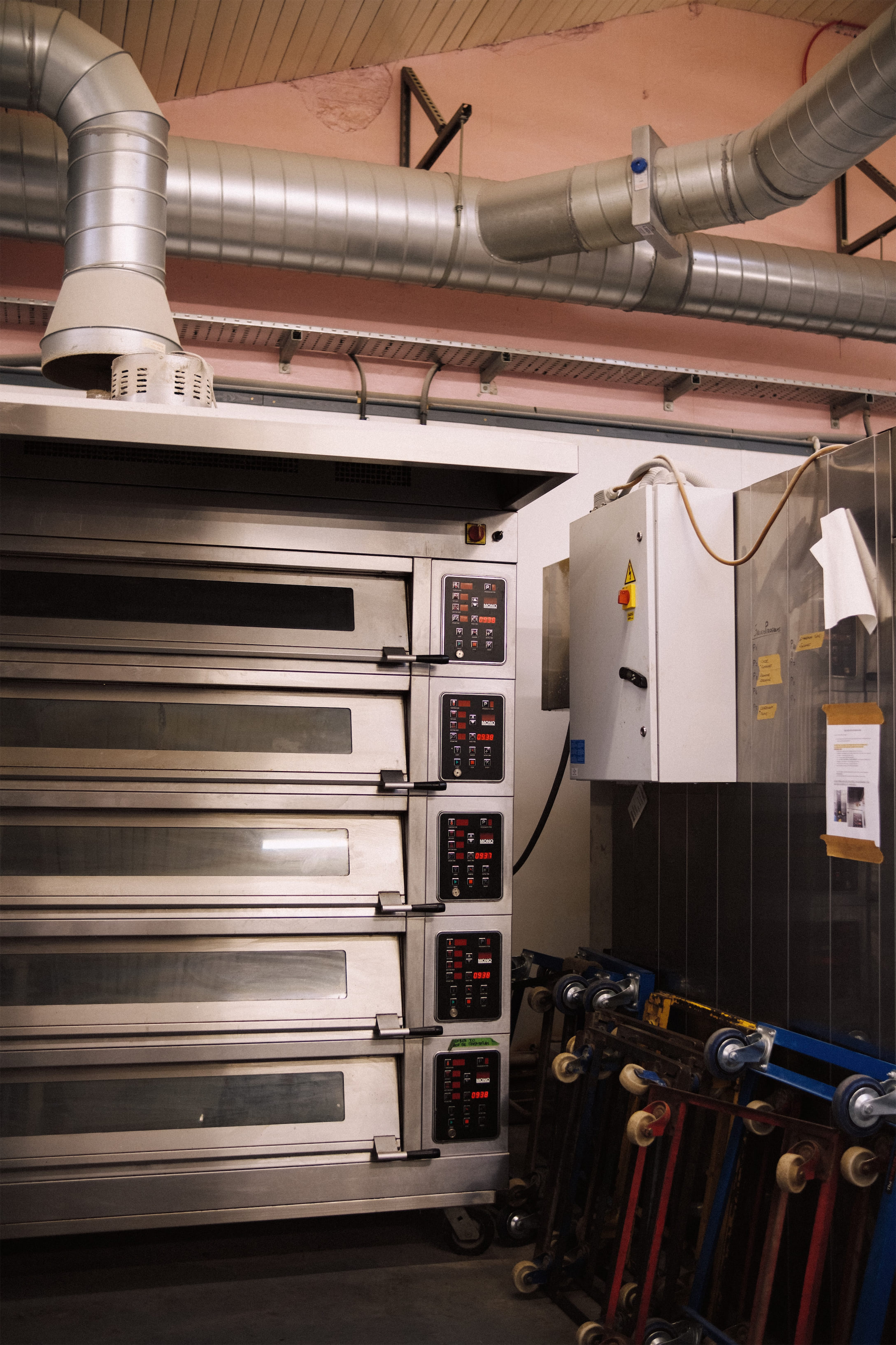 Desk with puzzles and colorful wall art
