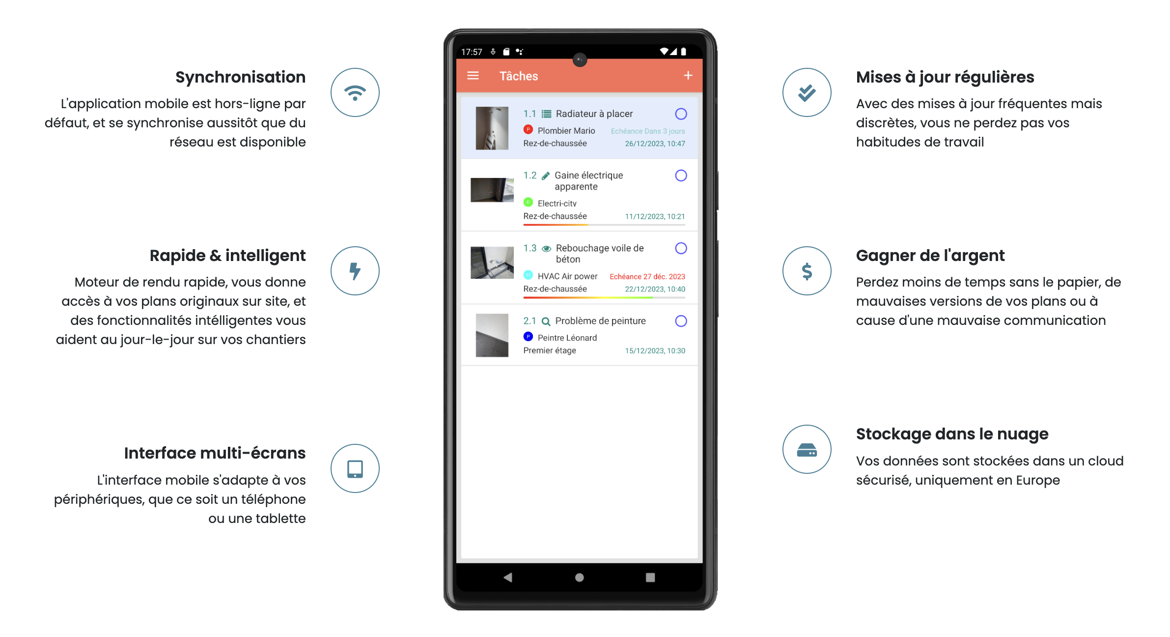 interface de touch2build