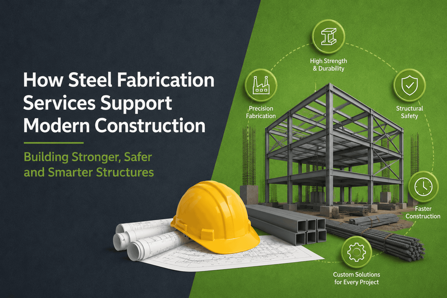 Steel fabrication supports modern construction projects